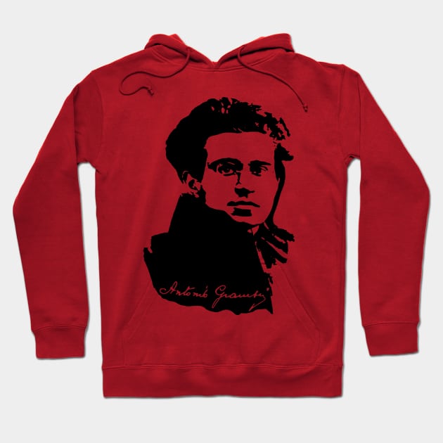 Antonio Gramsci - Socialist, Marxist, Leftist Hoodie by SpaceDogLaika